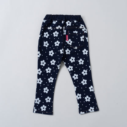ニットデニムパンツ　PRINT
