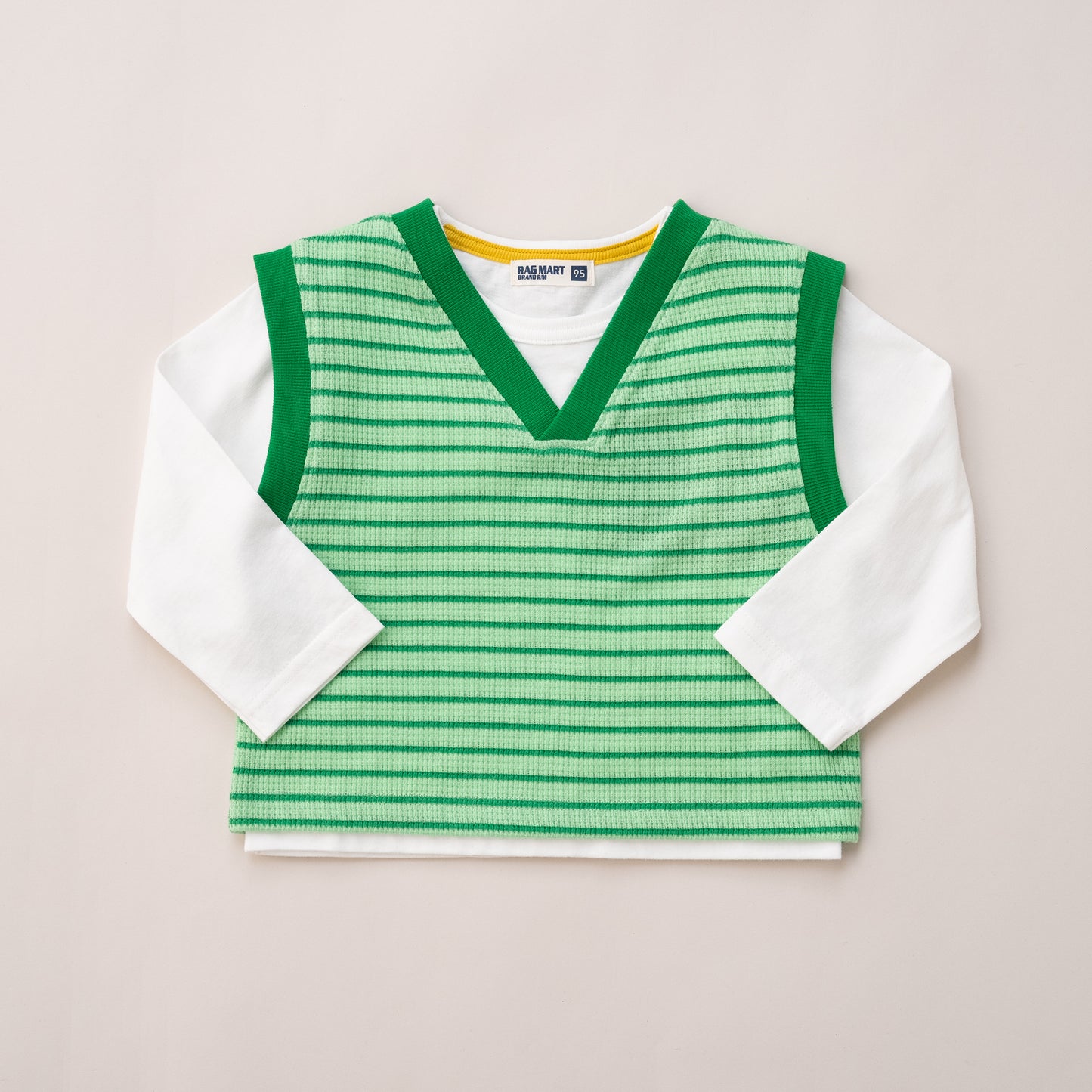 ロンT＆Vネックベストセット　GREEN