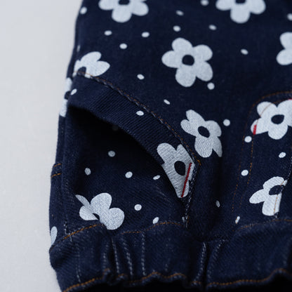 ニットデニムパンツ　PRINT