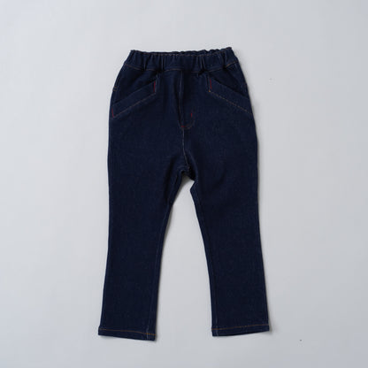 ニットデニムパンツ　NAVY