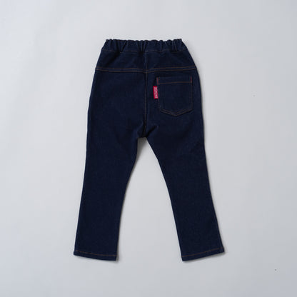 ニットデニムパンツ　NAVY