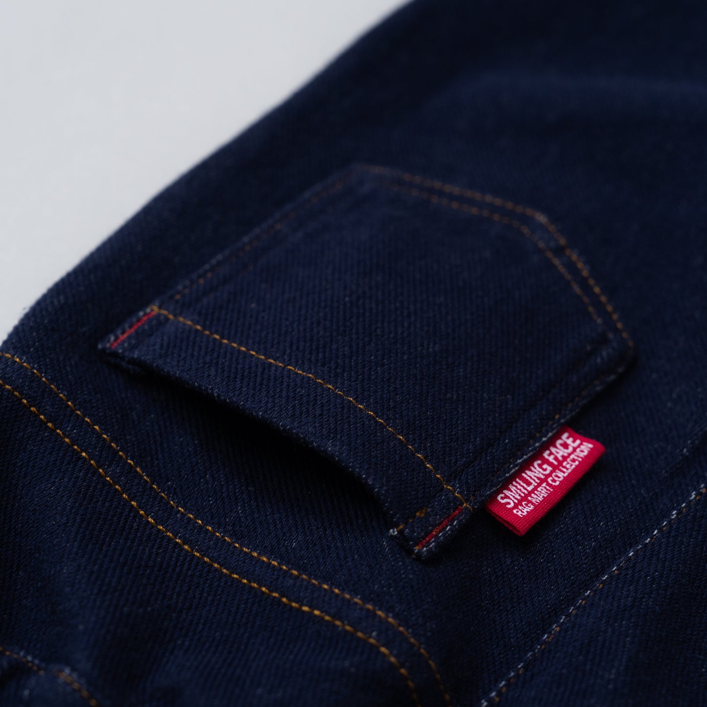 ニットデニムパンツ　NAVY