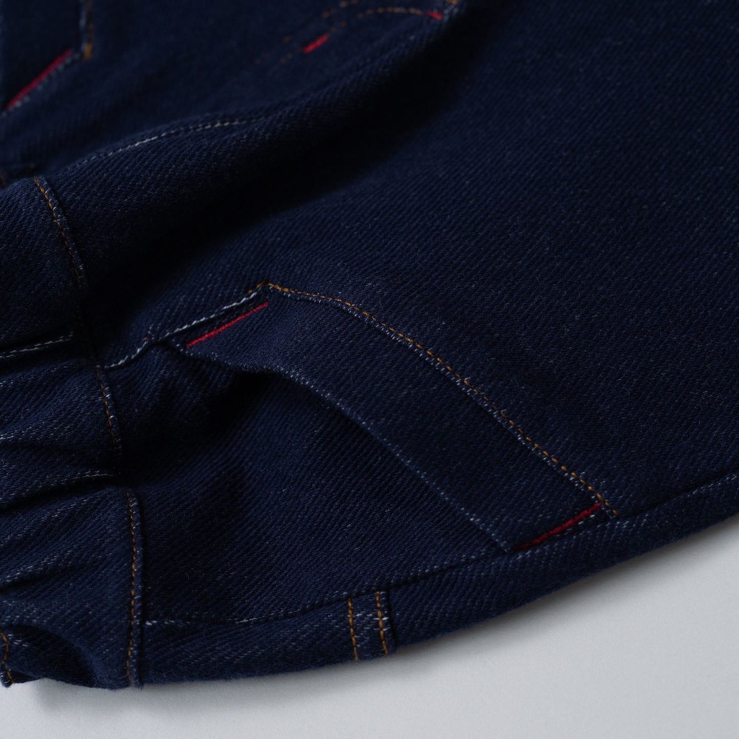 ニットデニムパンツ　NAVY