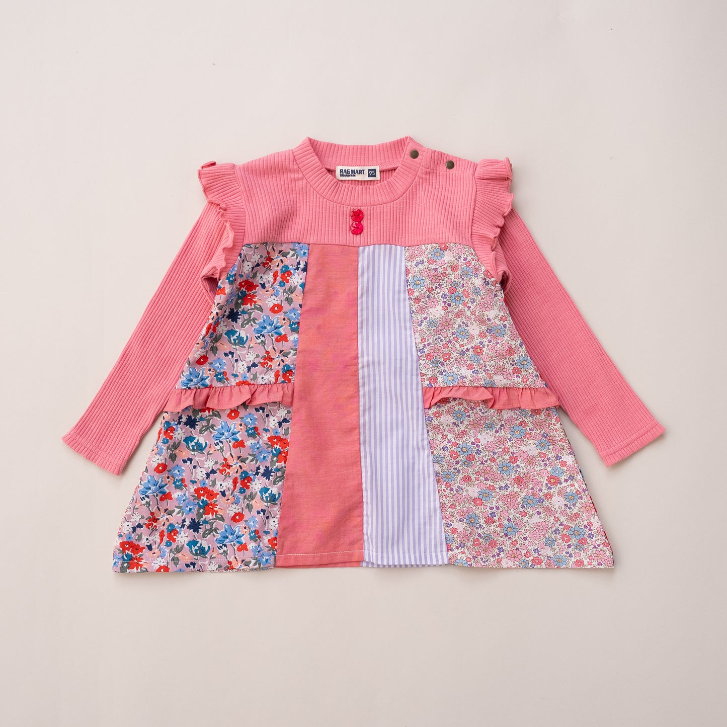 パッチワークチュニック　PINK