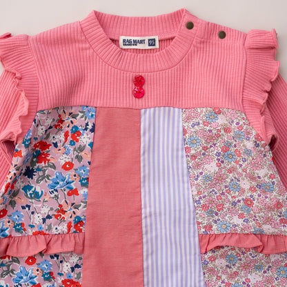 パッチワークチュニック　PINK