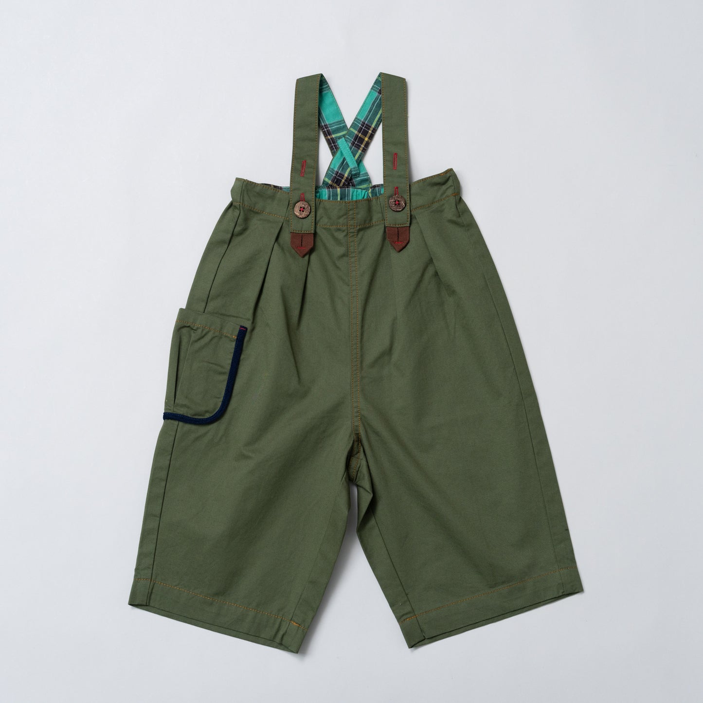 オーバーサイズサロペット　KHAKI