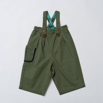 オーバーサイズサロペット　KHAKI