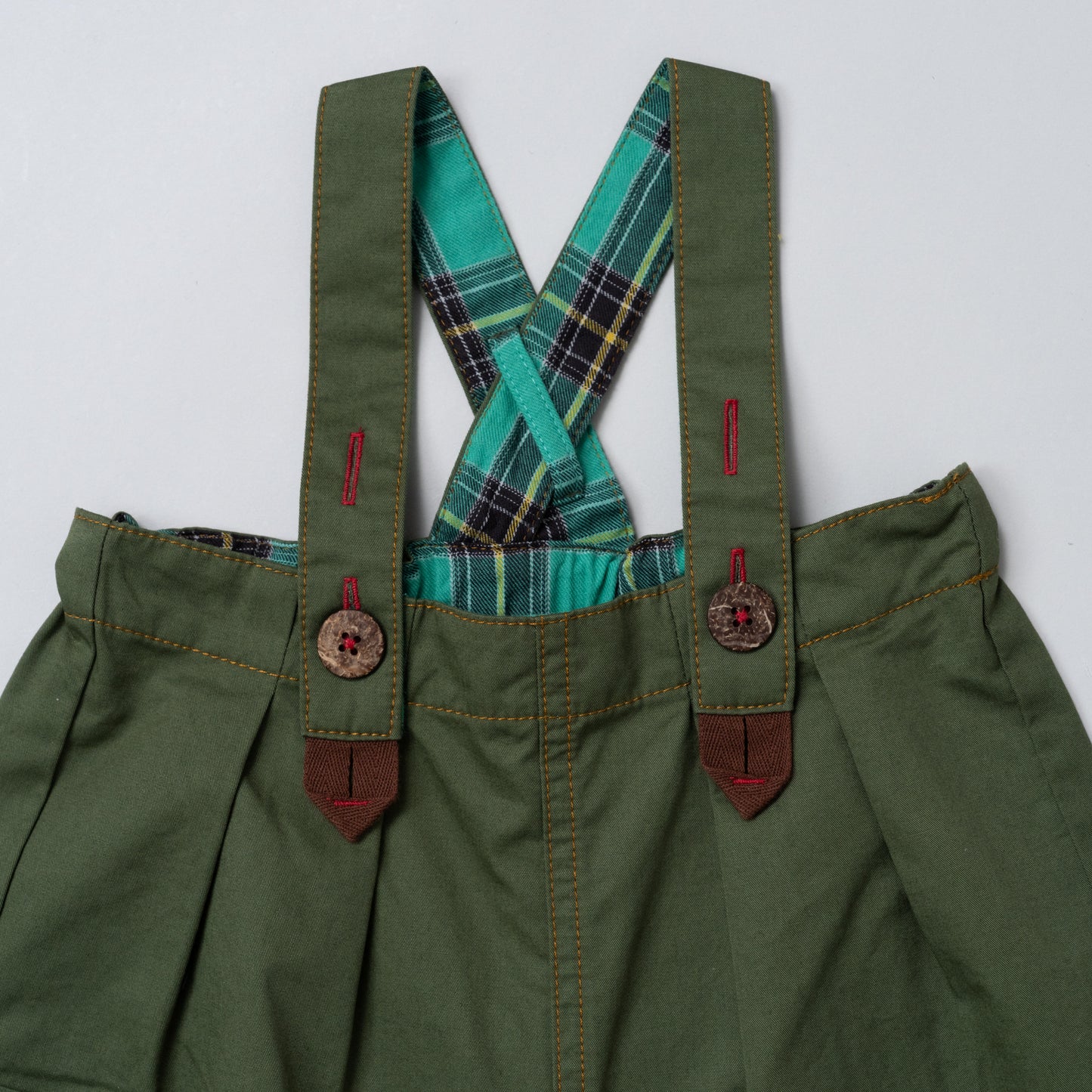 オーバーサイズサロペット　KHAKI