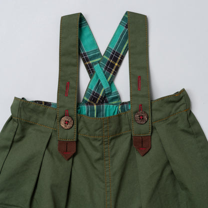 オーバーサイズサロペット　KHAKI
