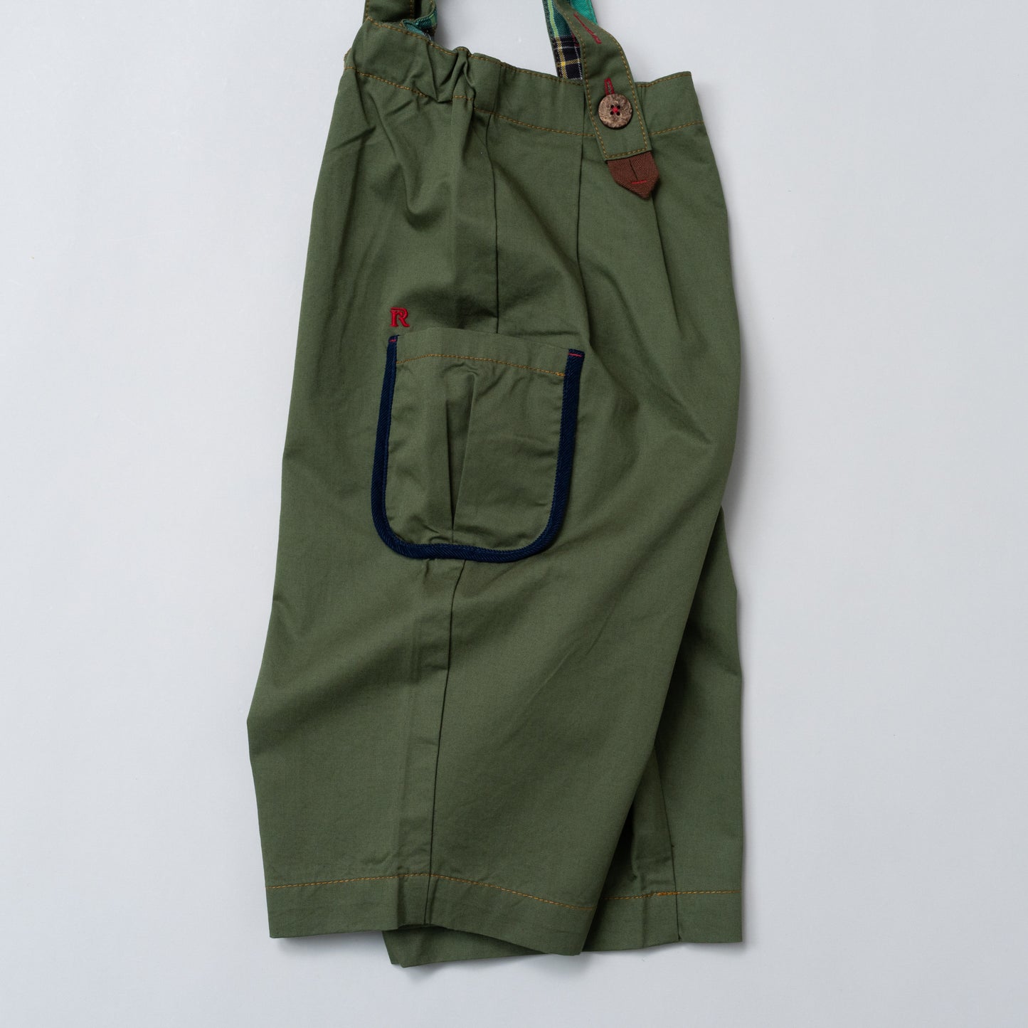 オーバーサイズサロペット　KHAKI
