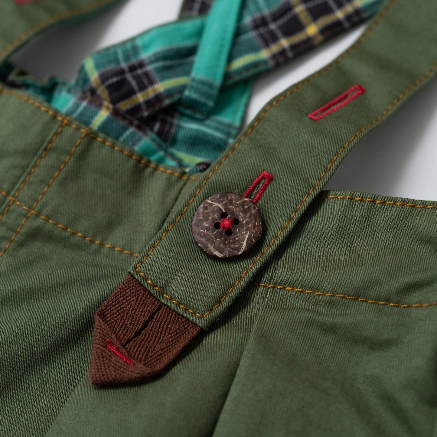 オーバーサイズサロペット　KHAKI