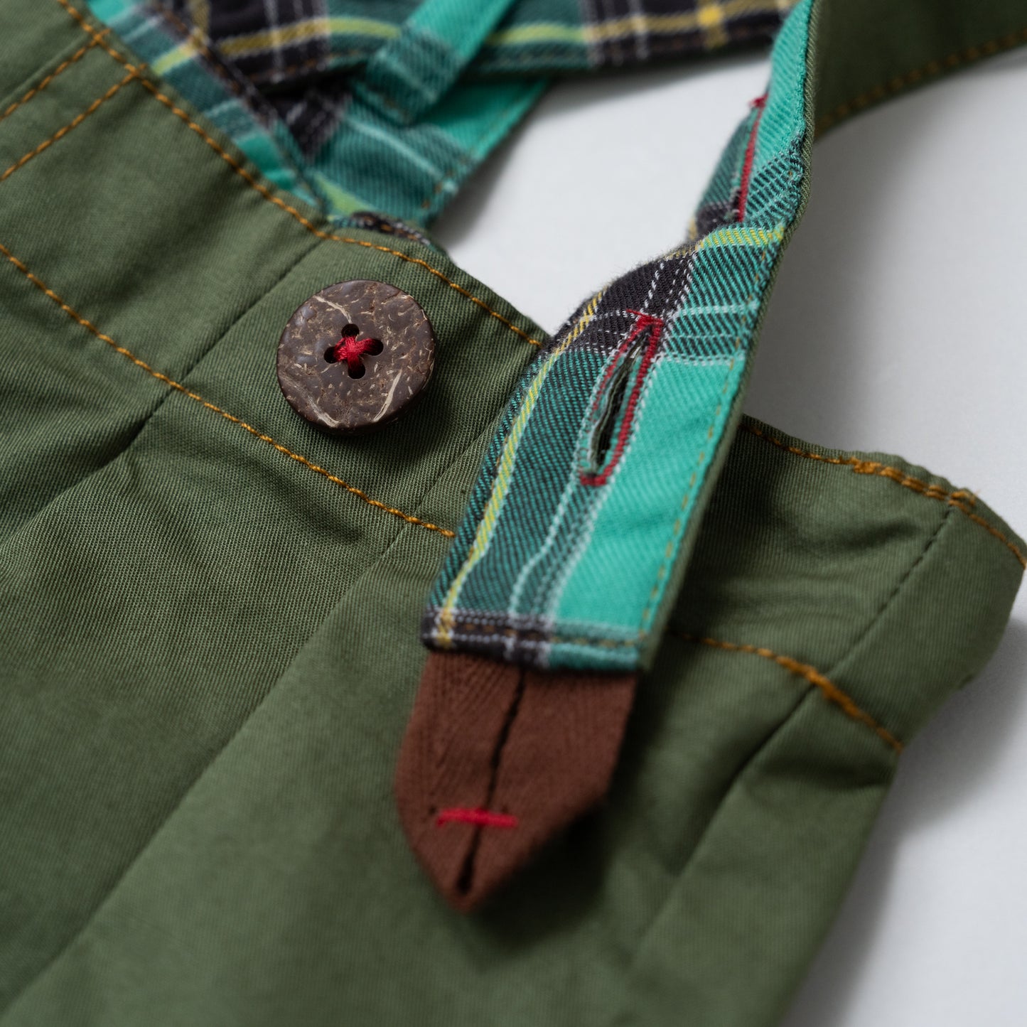 オーバーサイズサロペット　KHAKI