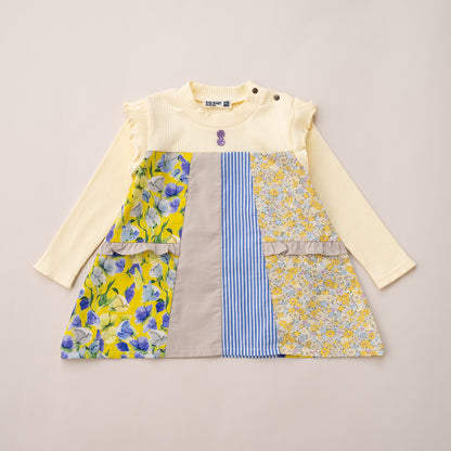 パッチワークチュニック　OFF-WHITE