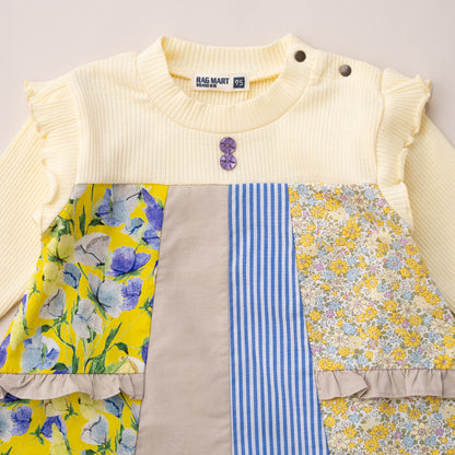 パッチワークチュニック　OFF-WHITE