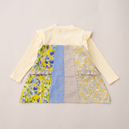 パッチワークチュニック　OFF-WHITE