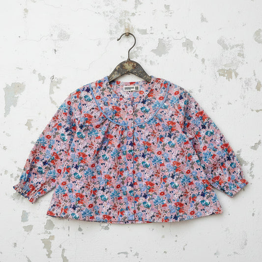 総柄ブラウス　PINK