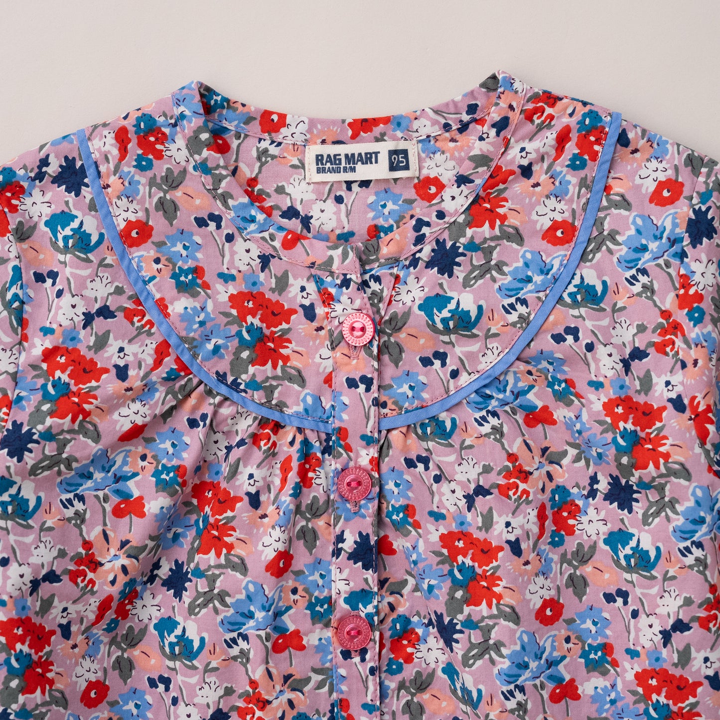 総柄ブラウス　PINK