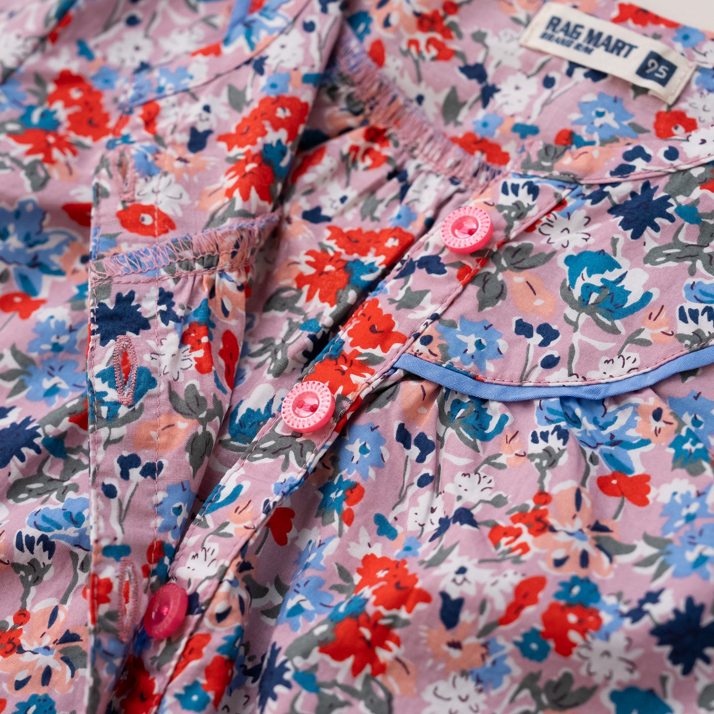 総柄ブラウス　PINK