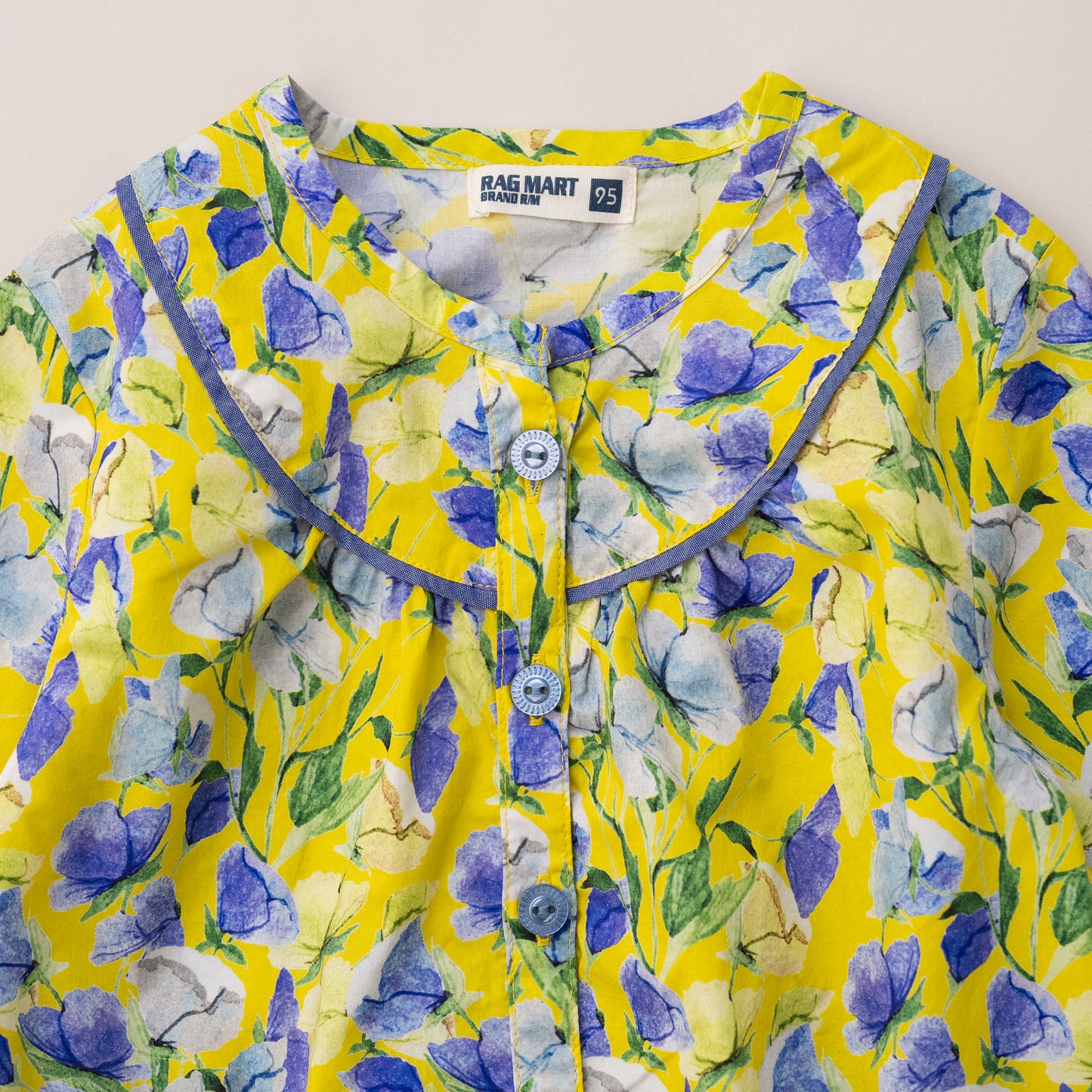 総柄ブラウス　YELLOW