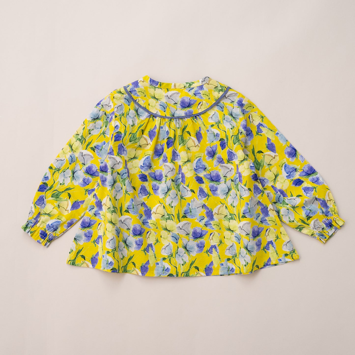 総柄ブラウス　YELLOW