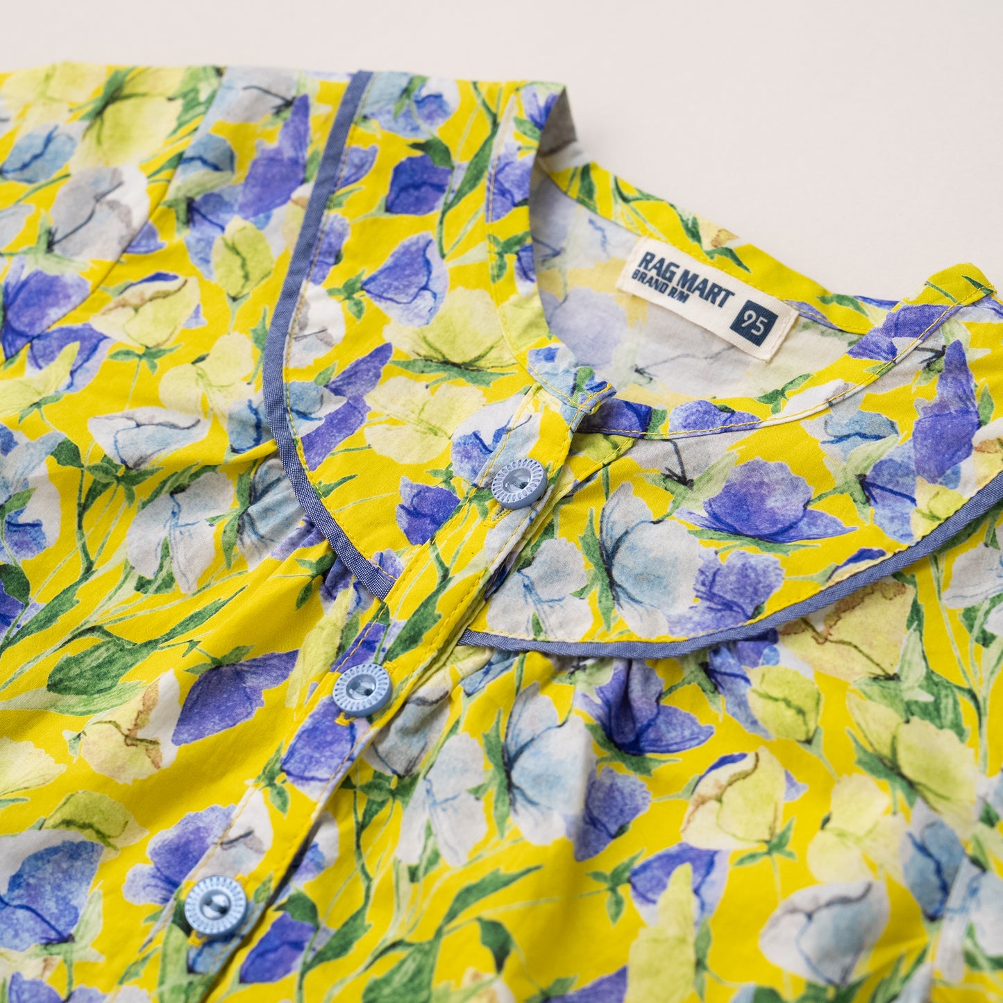 総柄ブラウス　YELLOW