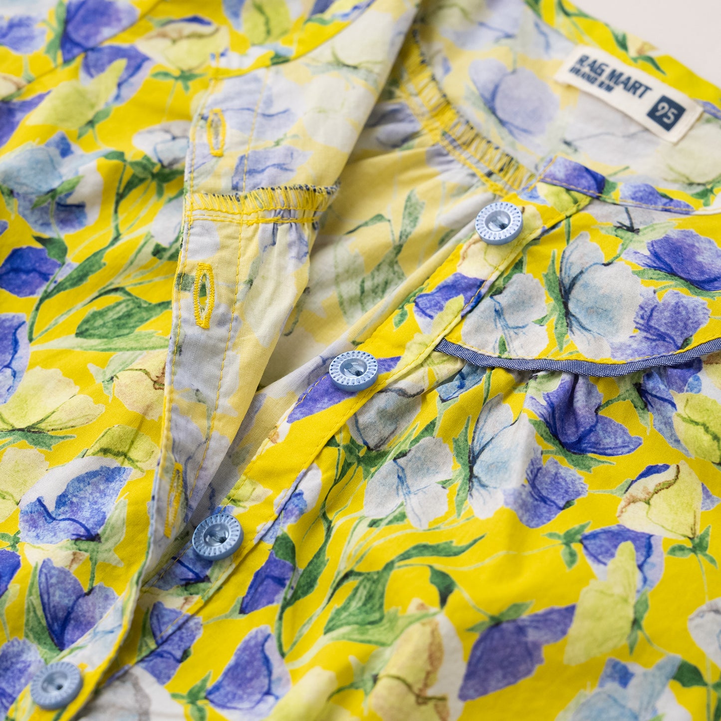 総柄ブラウス　YELLOW