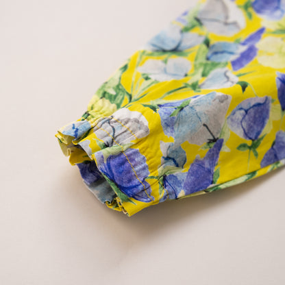 総柄ブラウス　YELLOW