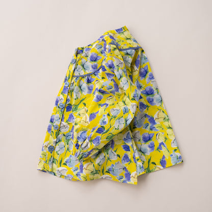 総柄ブラウス　YELLOW