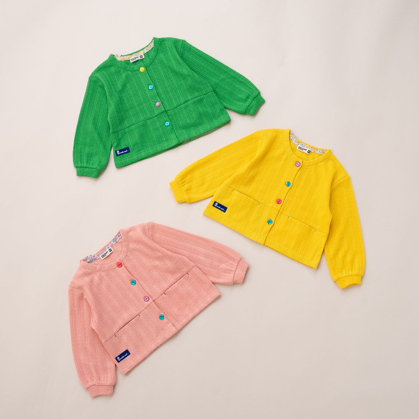 ニットカーディガン　YELLOW