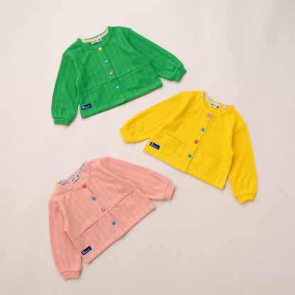 ニットカーディガン　YELLOW