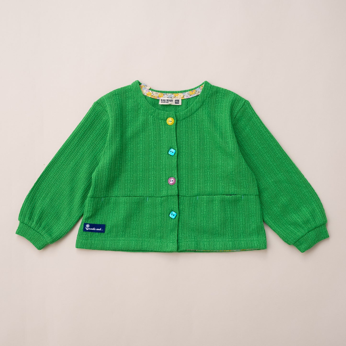 ニットカーディガン　GREEN