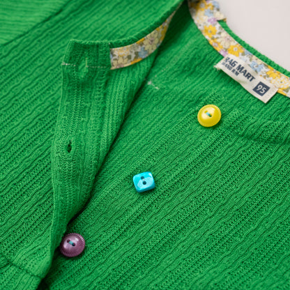 ニットカーディガン　GREEN