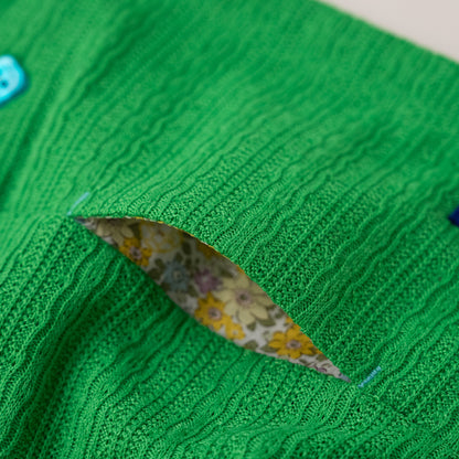 ニットカーディガン　GREEN