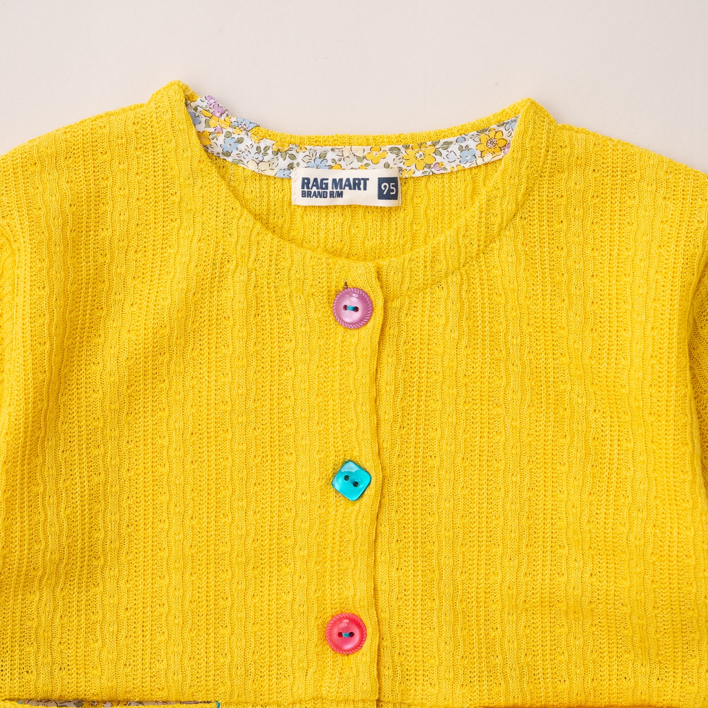 ニットカーディガン　YELLOW