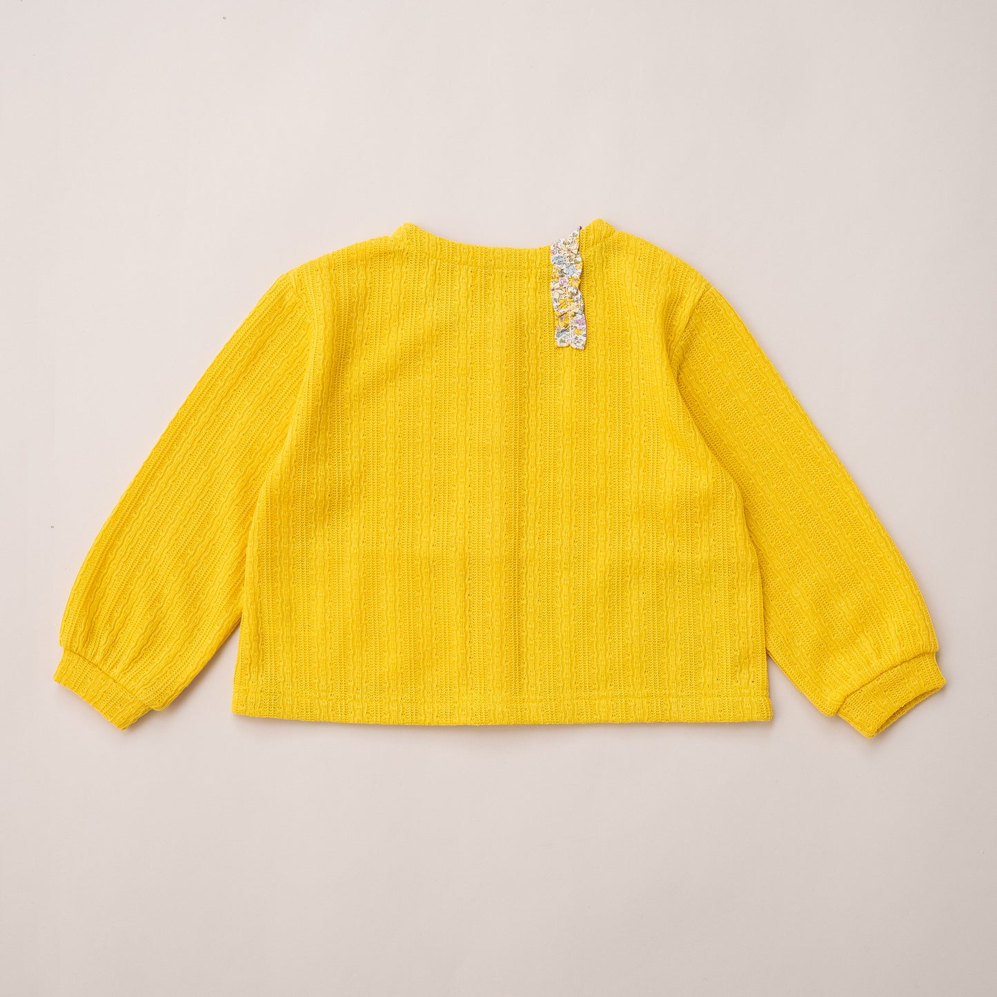 ニットカーディガン　YELLOW