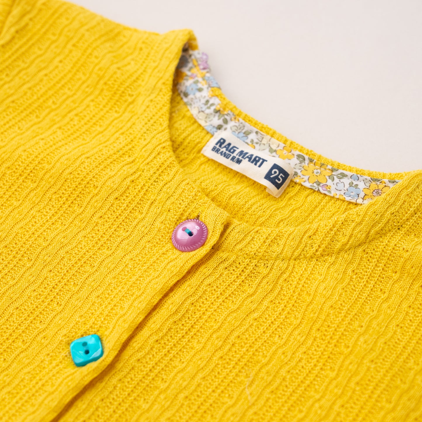 ニットカーディガン　YELLOW