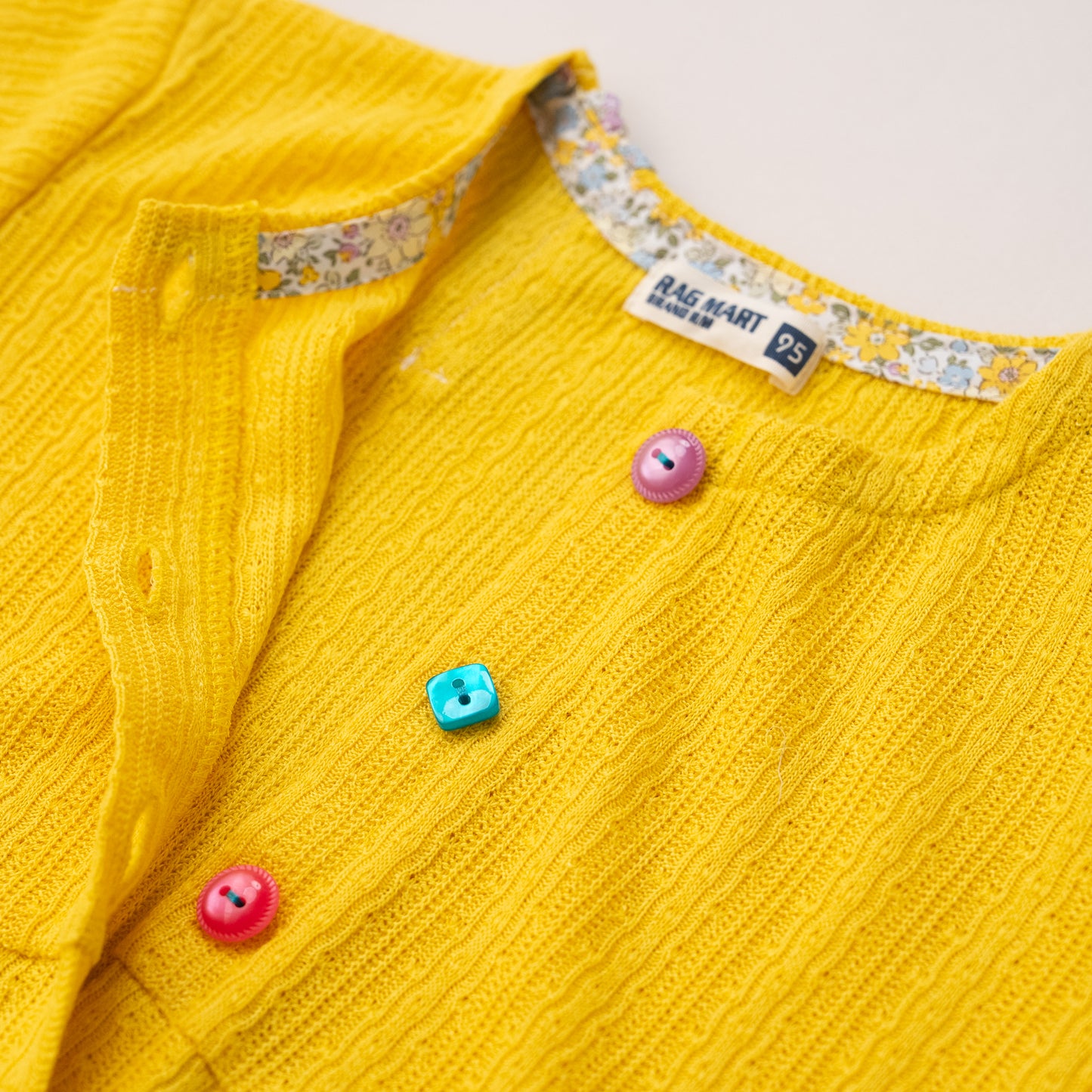 ニットカーディガン　YELLOW