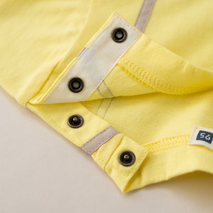 キャミソール風パッチワークTシャツ　YELLOW