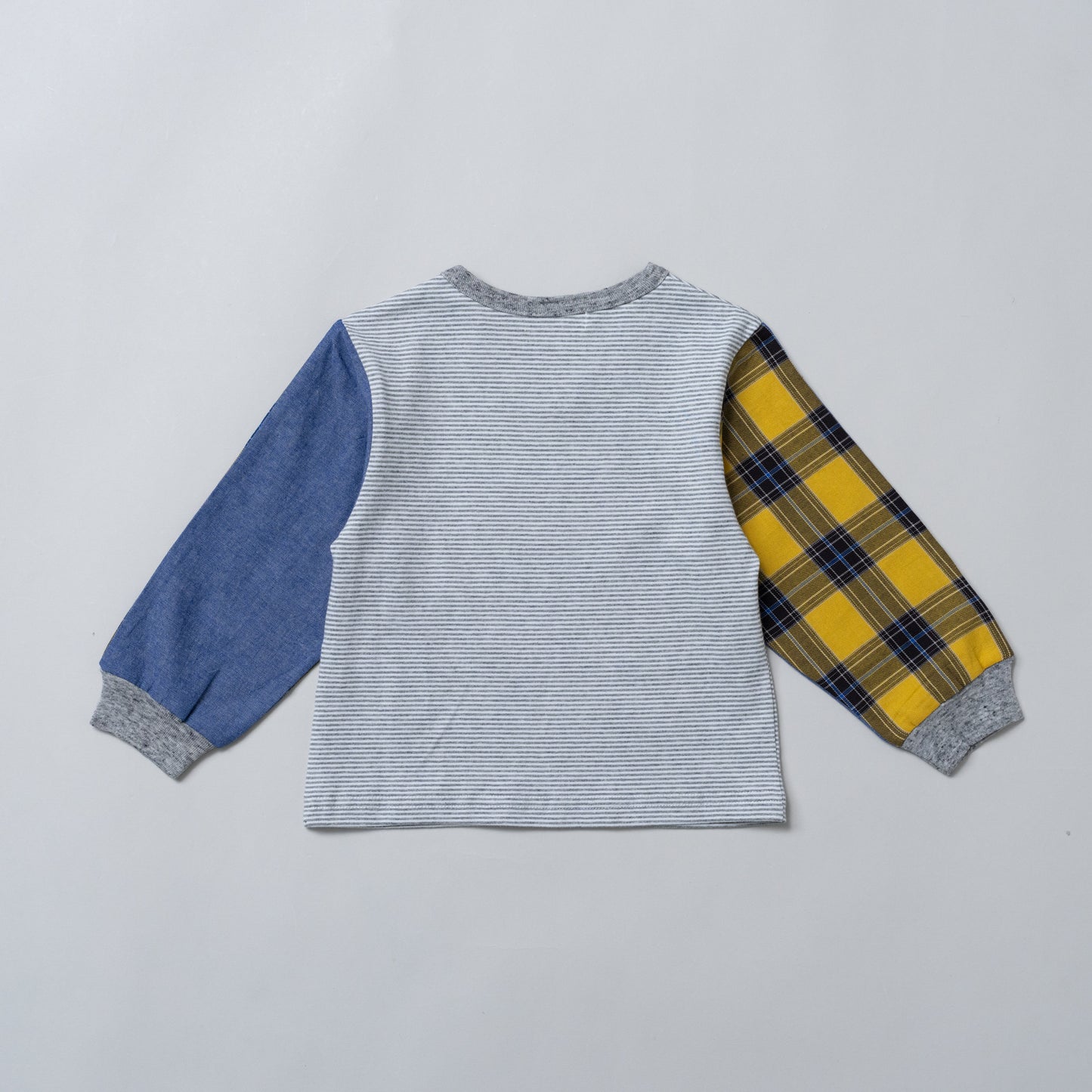 袖切り替えTシャツ　BORDER