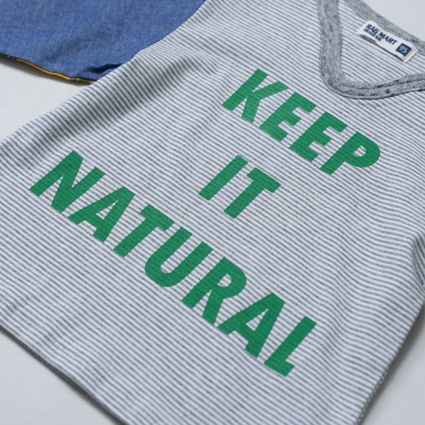 袖切り替えTシャツ　BORDER