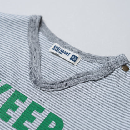 袖切り替えTシャツ　BORDER