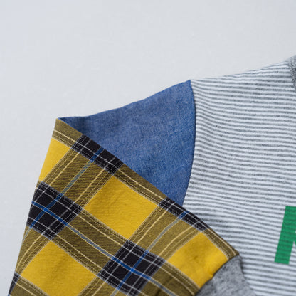 袖切り替えTシャツ　BORDER