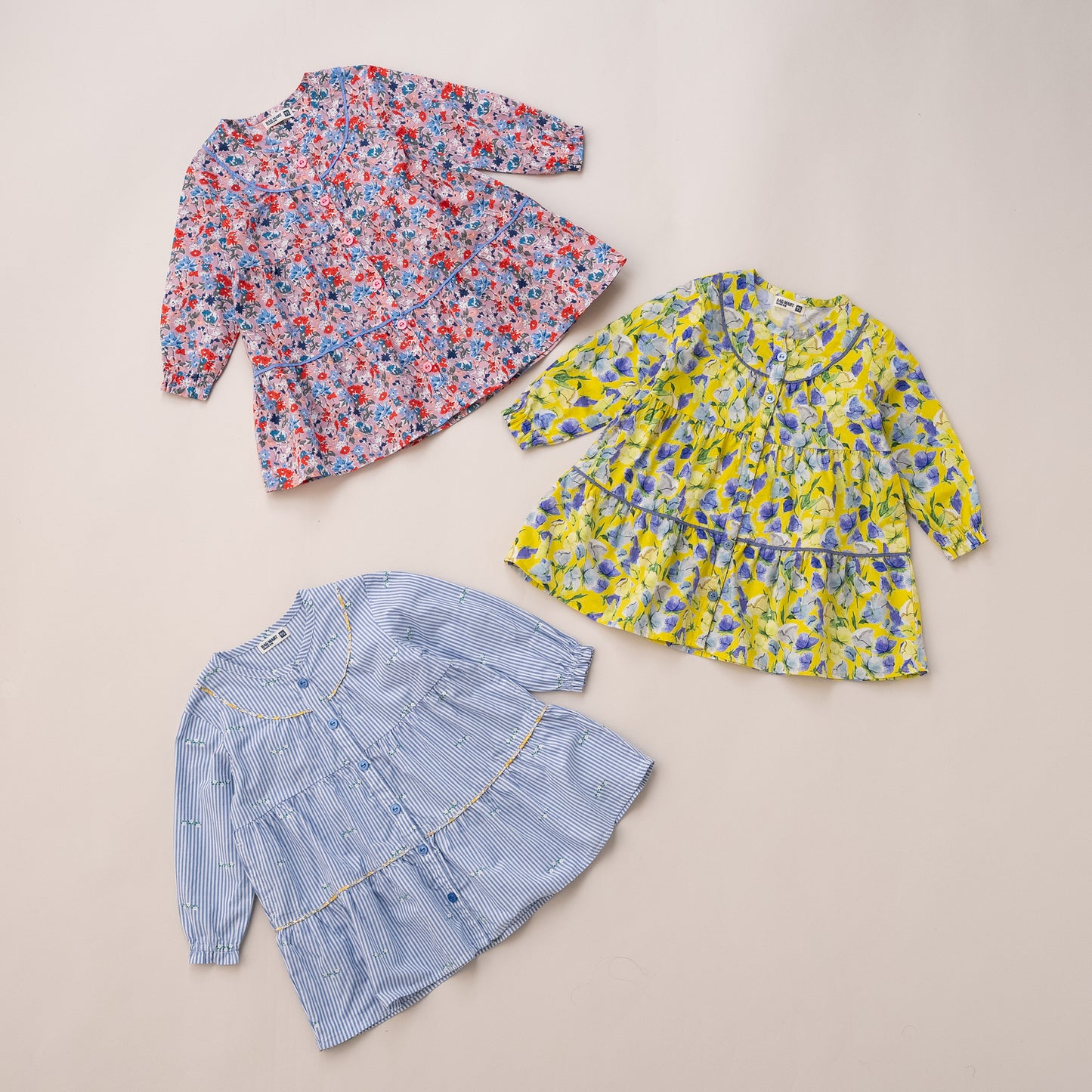 ブラウスワンピース　STRIPE