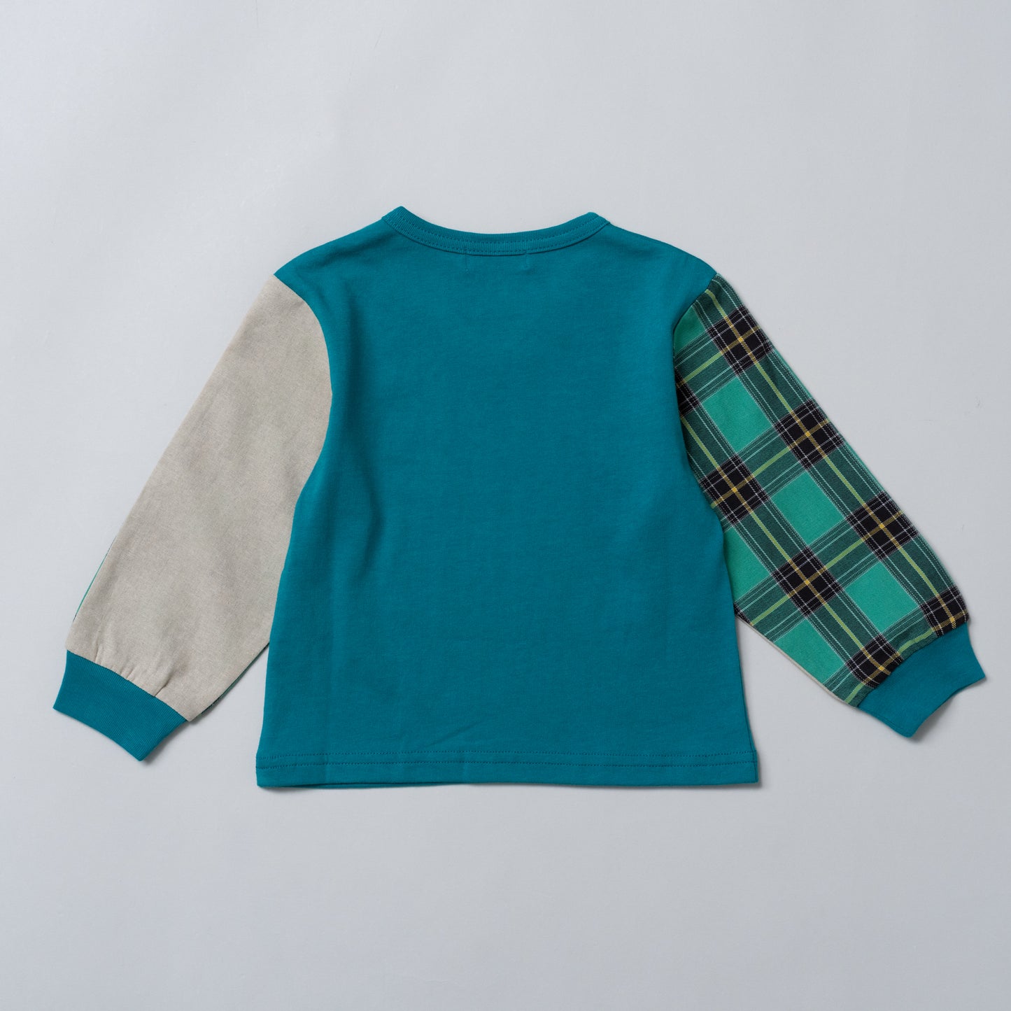 袖切り替えTシャツ　GREEN