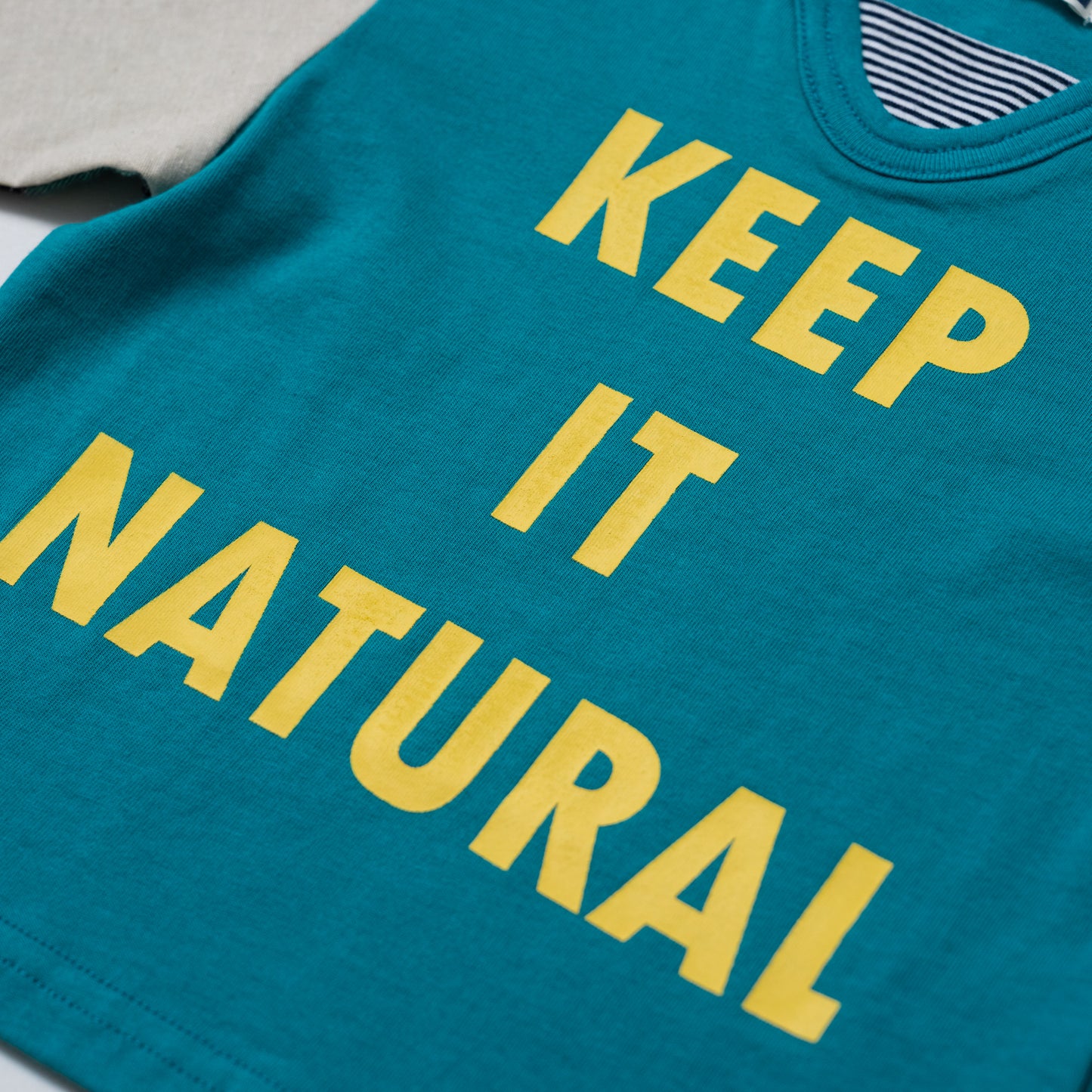 袖切り替えTシャツ　GREEN