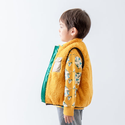 リバーシブルナイロンベスト　GREEN