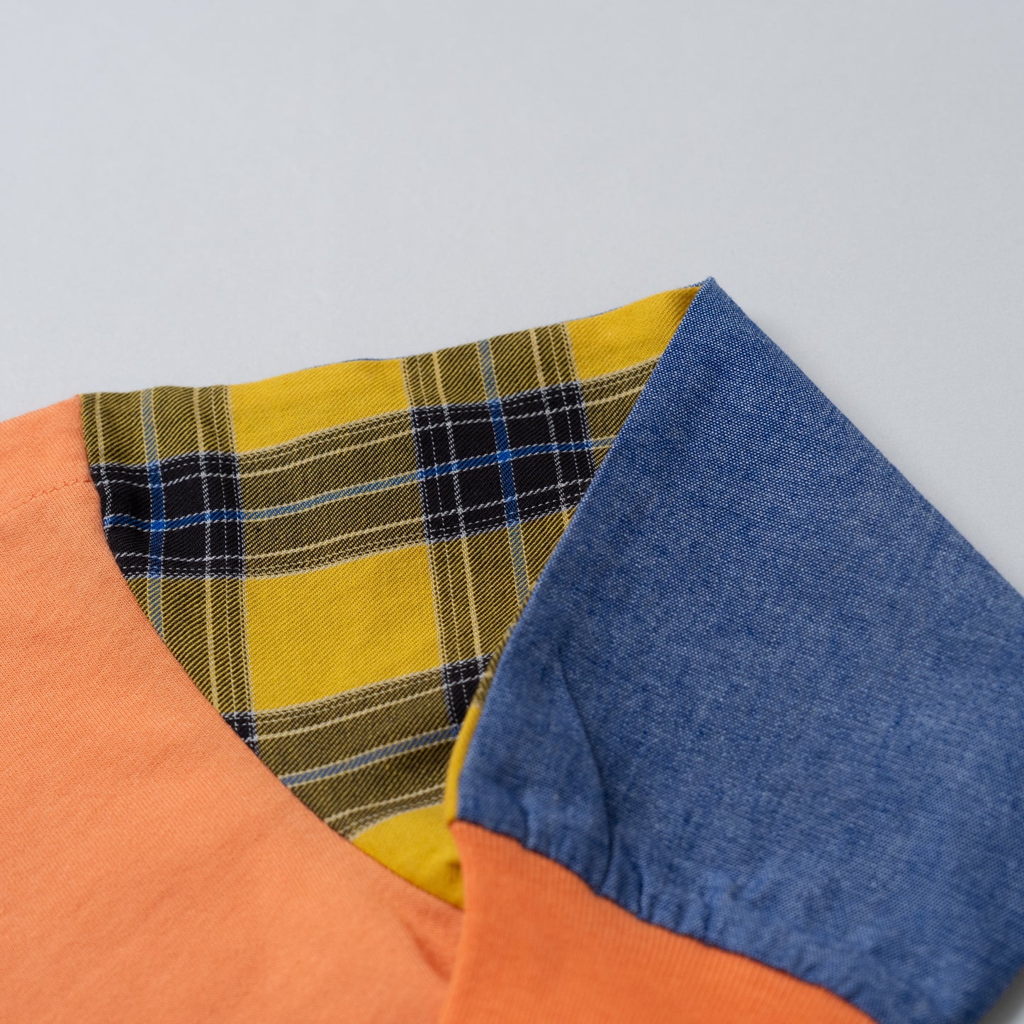 袖切り替えTシャツ　ORANGE