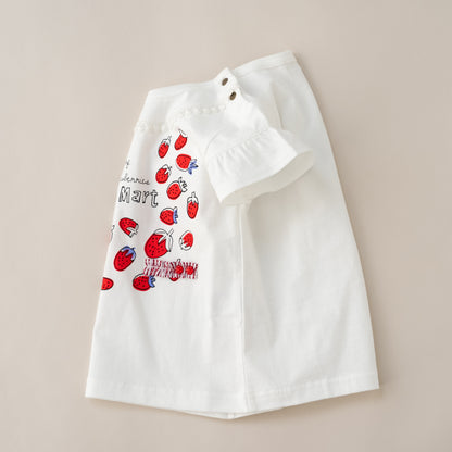 プリントTシャツ【いちご】　OFF-WHITE