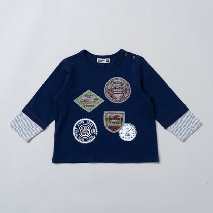 クルマワッペンTシャツ　NAVY