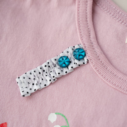 プリントTシャツ【花畑すずらん】　PINK